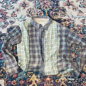 Patchwork American Eagle Flannel
